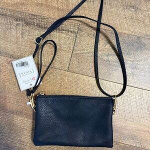 Black wristlet purse